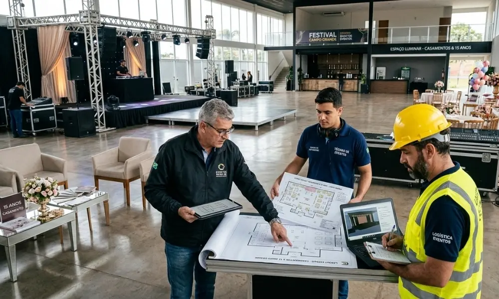 7 Dicas para Escolher Espaço para Eventos em Campo Grande MS 4 Verifique capacidade, layout e infraestrutura técnica